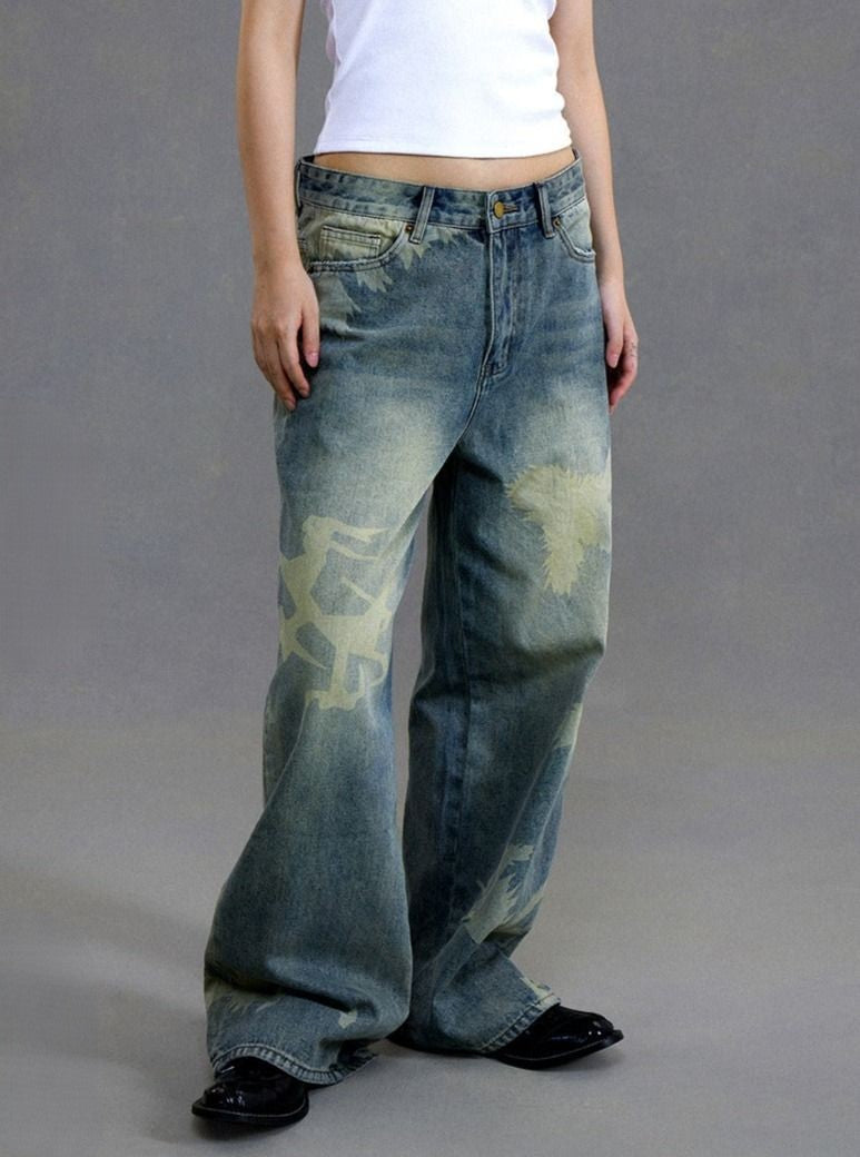 genzai Chain baggy Denim Pants Mサイズ - レッグウェア