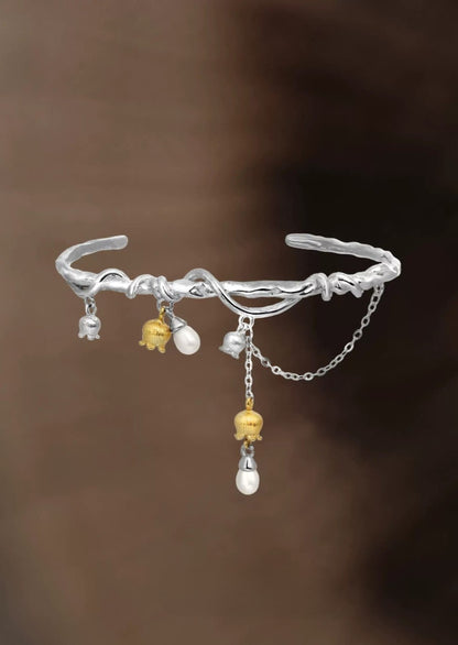 Lily of the valley chain tassel bracelet B3057