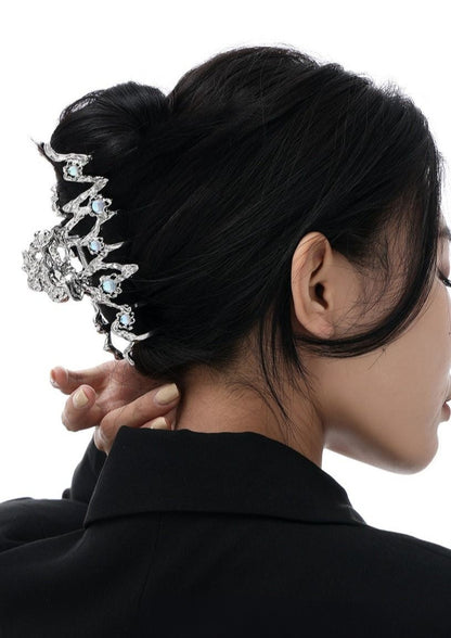 Graph Metal Big Love Hair Clip B2057