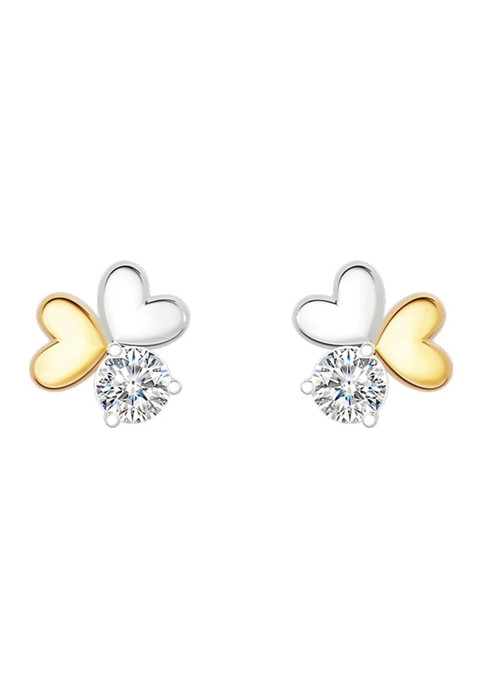 S925 Symphony Love Triple Floral Earrings B3077