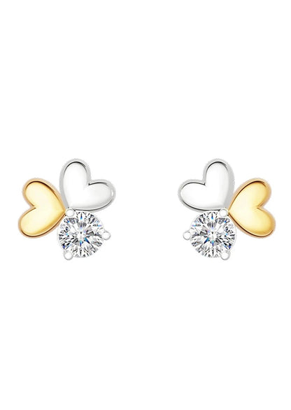 S925 Symphony Love Triple Floral Earrings B3077