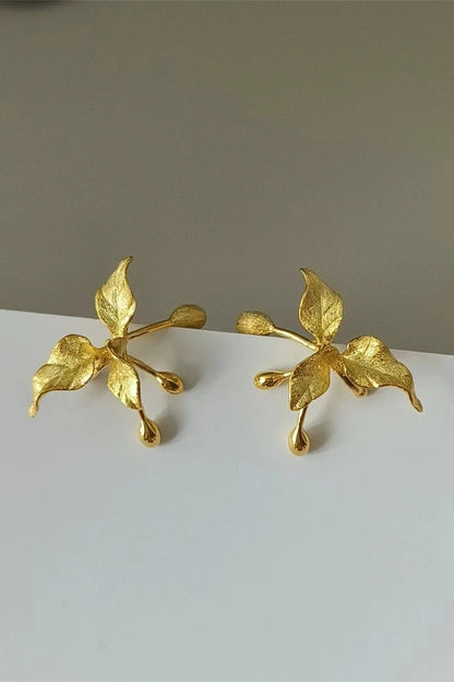 S925 Flower &amp; Bird Ear Cuff B3493