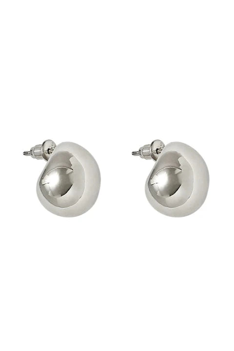 S925 Minimalist Classic Bean Earrings B3507