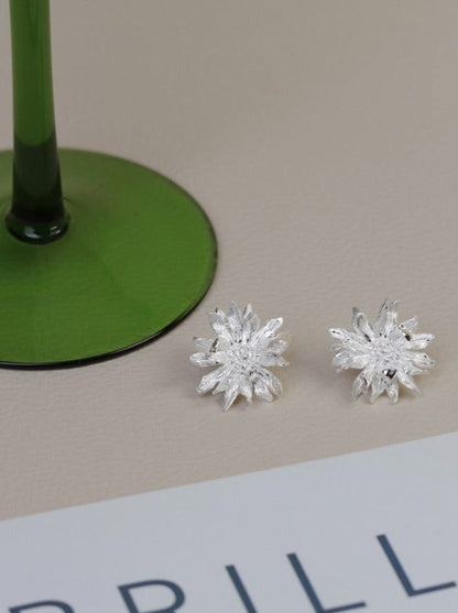 S925 Shangri-La Franco flower earrings B2746