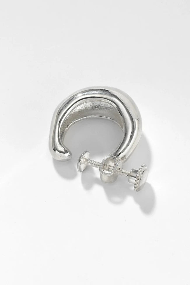 S925 minimalist high-end hoop earrings B3506