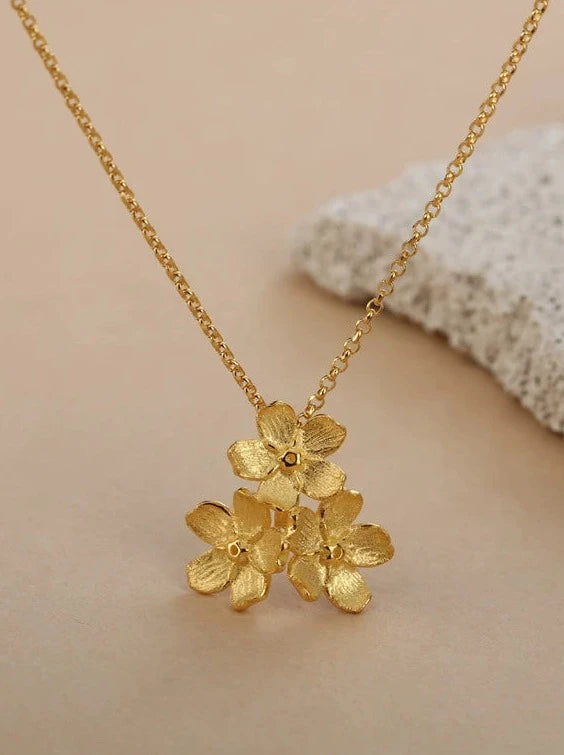 S925 Star Flower Necklace B2886