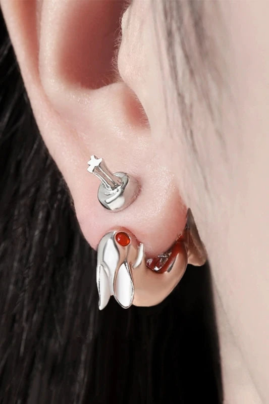 S925 Creative Cute Rabbit Earrings B3276