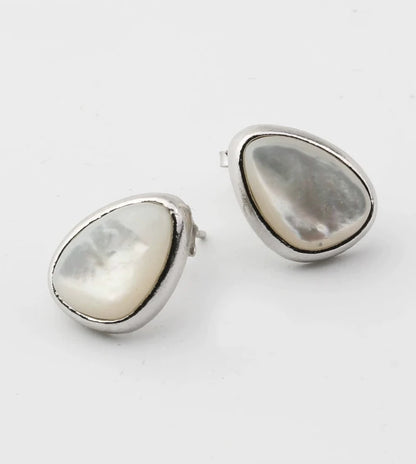 S925 Geometry Shell Earrings B3187