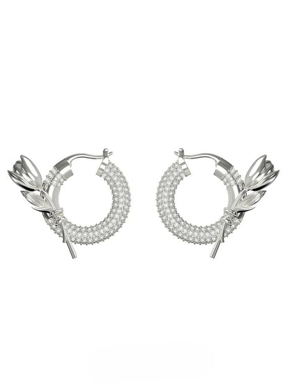 Tulip C hoop earrings B2583