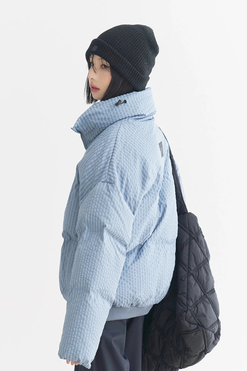 Stand collar loose padded jacket B3499