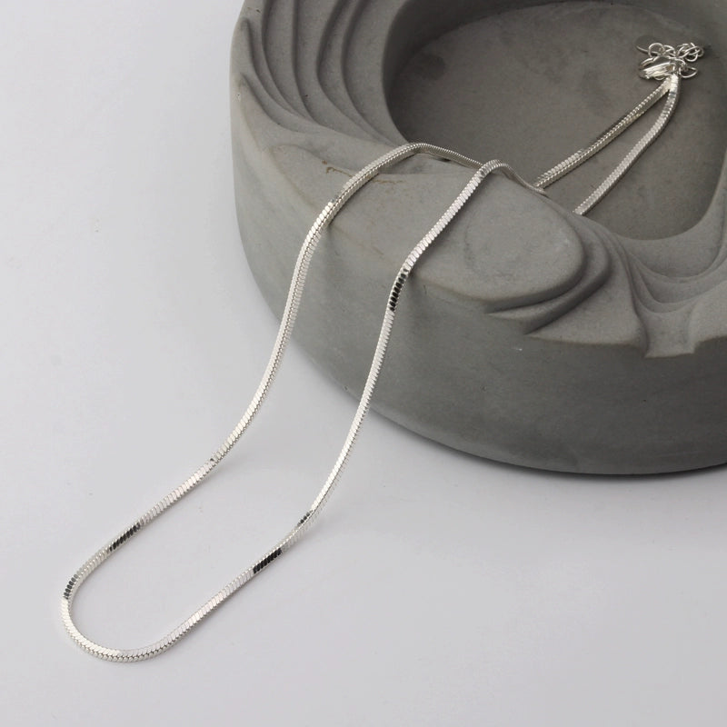 S925 Minimalist Snake Bone Necklace B3190