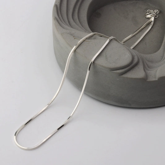 S925 Minimalist Snake Bone Necklace B3190