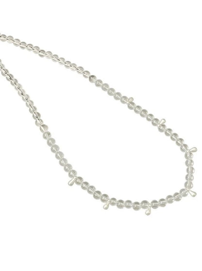 S925 Water Drop White Crystal Necklace B2820