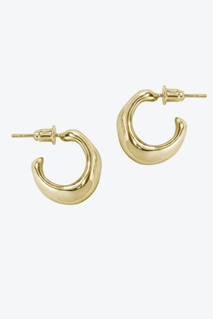 S925 minimalist high-end hoop earrings B3506