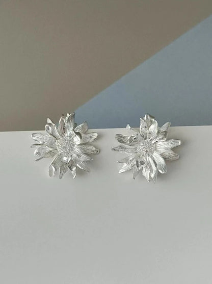 S925 Shangri-La Franco flower earrings B2746