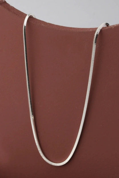 S925 Minimalist Snake Bone Necklace B3190