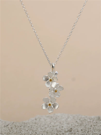 S925 Star Flower Necklace B2886