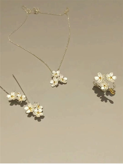 S925 Star Flower Necklace B2886