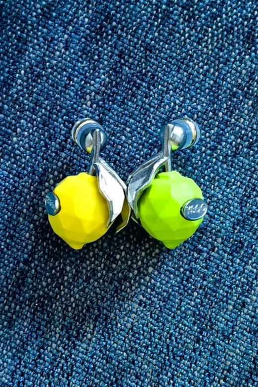 Vitality Girl Lemon Polygon Earrings B3268