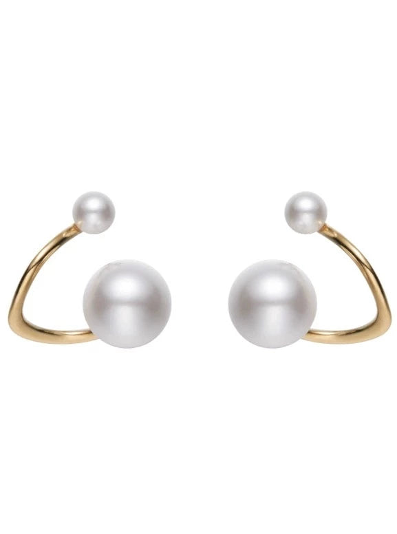 S925 Silver pearl earrings B2155