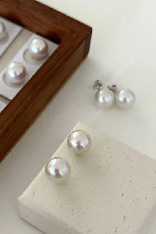 Freshwater Large Baroque Pearl Earrings B3236