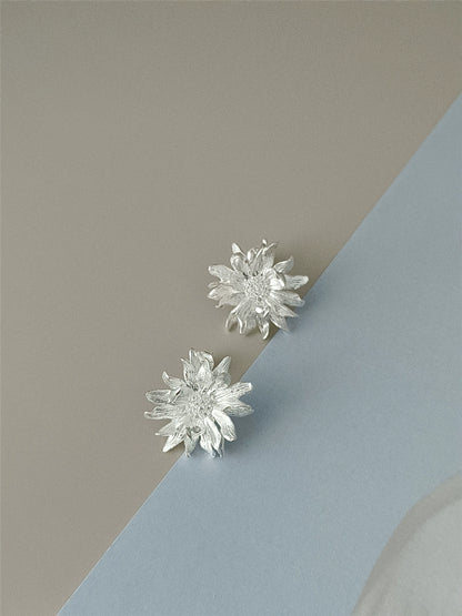 S925 Shangri-La Franco flower earrings B2746