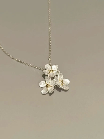 S925 Star Flower Necklace B2886