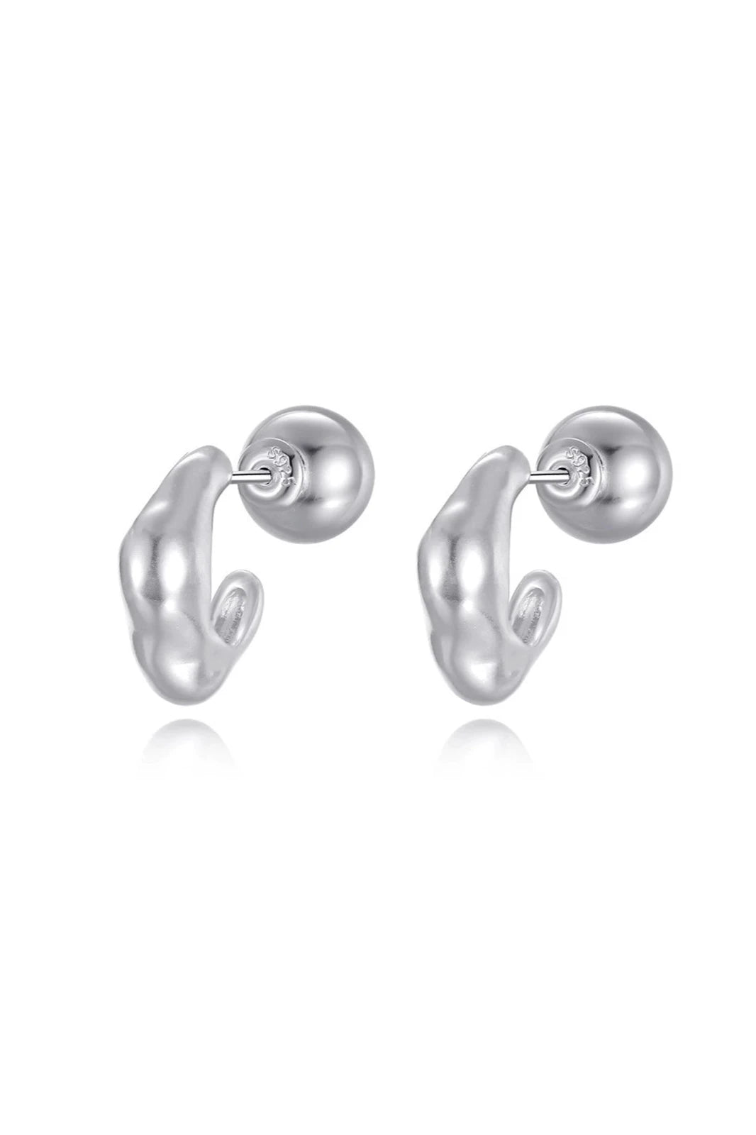 S925 Multi-Wear U-Ball Earrings B3441