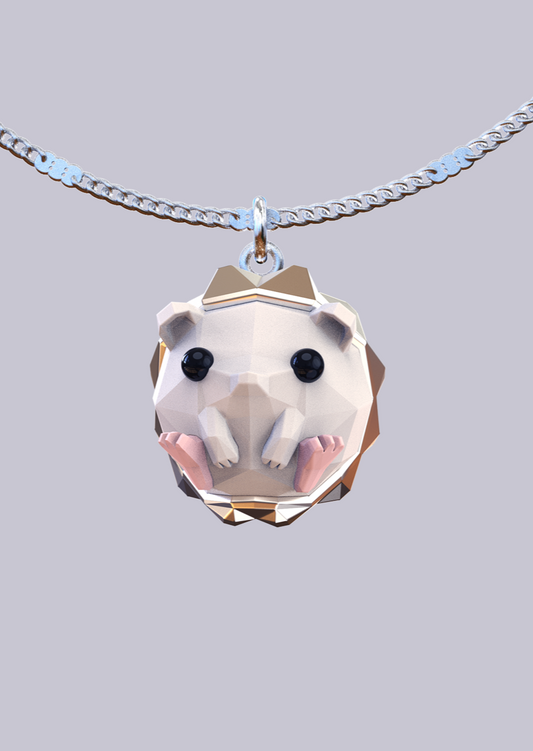 Hedgehog polygon necklace B2952