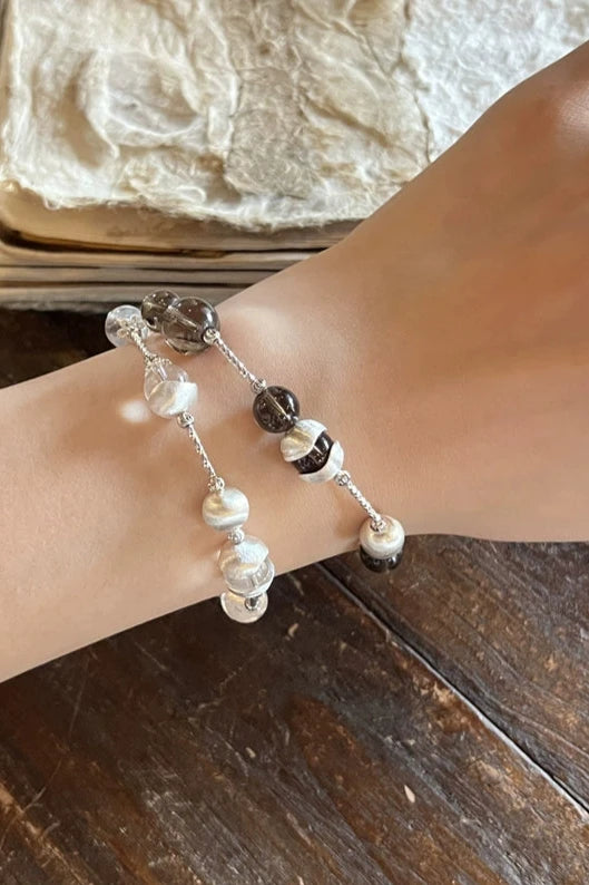 S925 Natural Crystal Bracelet B3487