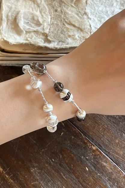 S925 Natural Crystal Bracelet B3487