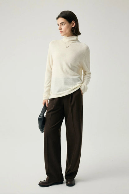 Wool soft turtleneck sweater B3516