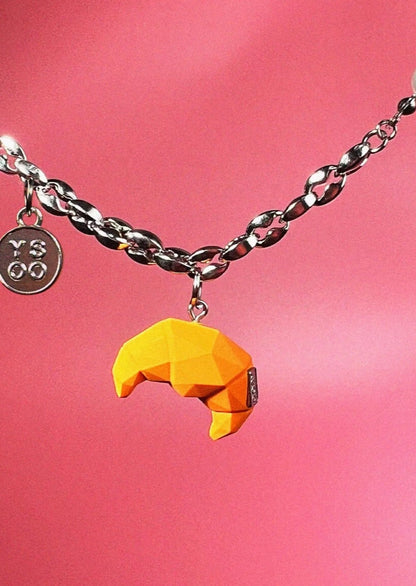 Sugar Free Croissant Polygon Necklace B3141