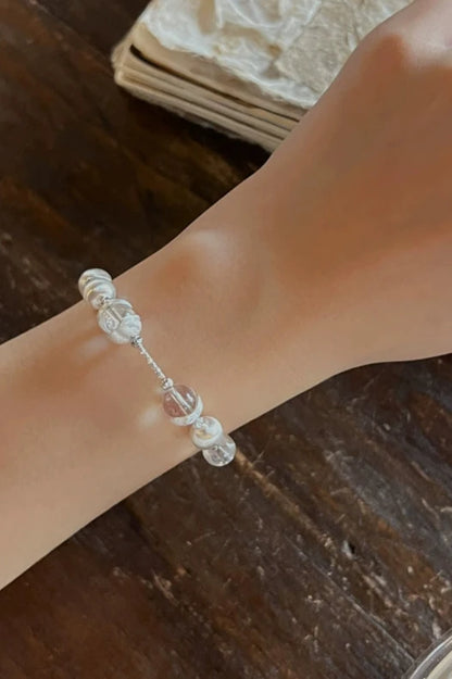 S925 Natural Crystal Bracelet B3487