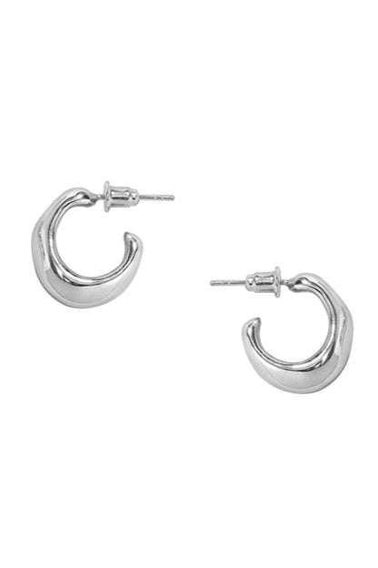 S925 minimalist high-end hoop earrings B3506