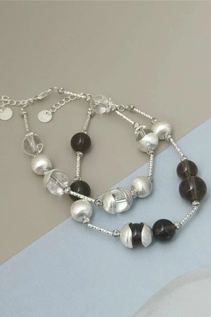 S925 Natural Crystal Bracelet B3487