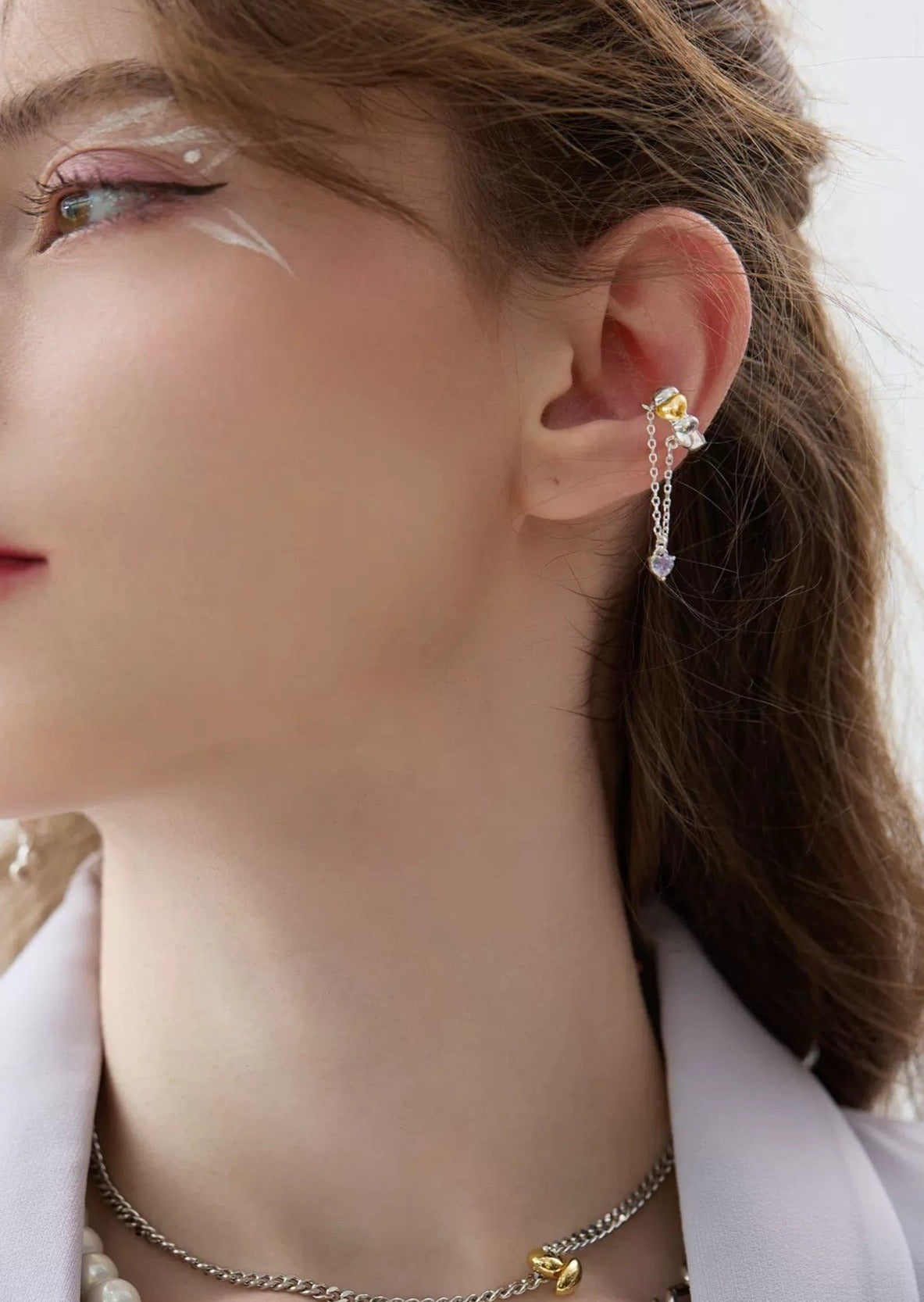 S925 Symphony Love Tassel Ear Cuff (Single) B3079