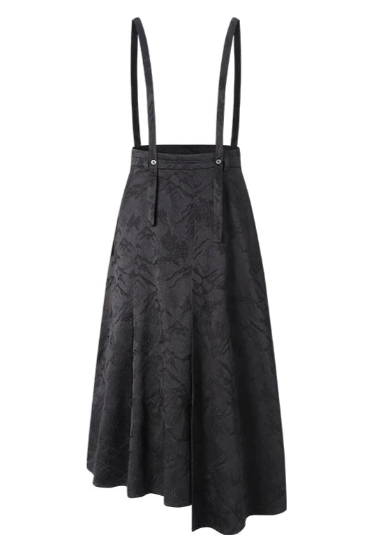 Art Embroidery Irregular Suspender Skirt B3382