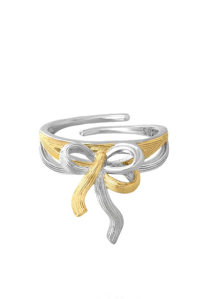 S925 Cool Ribbon Open Ring B3056