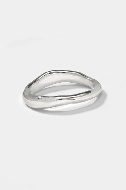 S925 Minimalist Single Circle Ring B3505