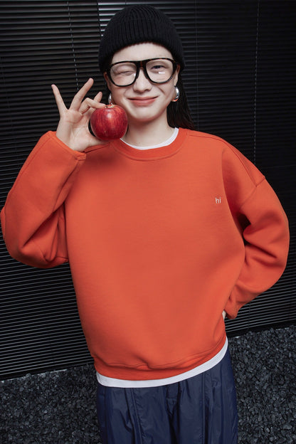 Bright orange sweatshirt B3435