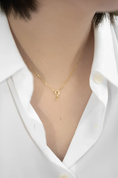 S925 Question Mark Minimalist Necklace B3227