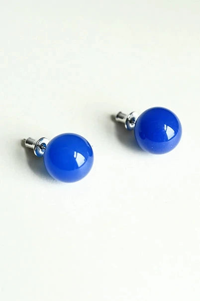 Blue agate high-end earrings B3343