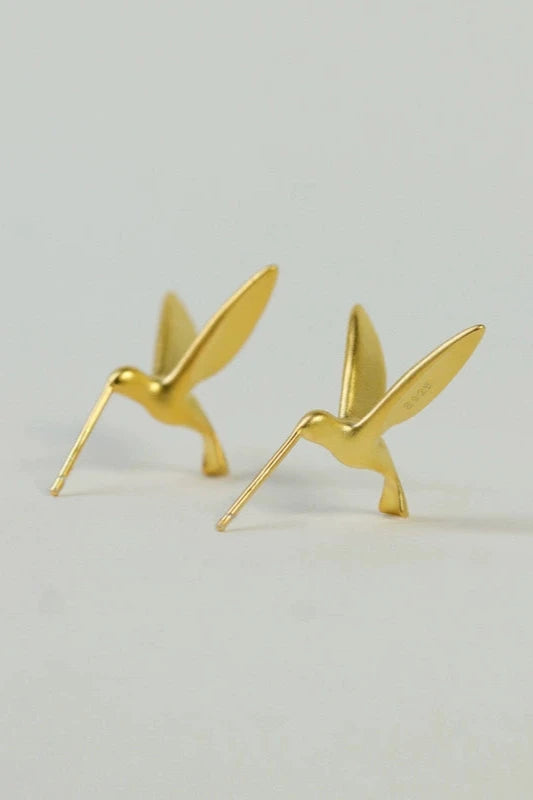 S925 original hummingbird earrings B3484