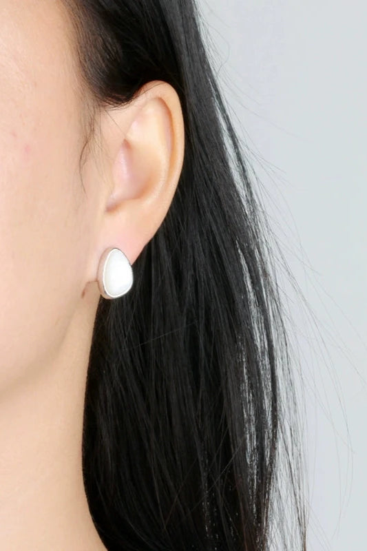 S925 Geometry Shell Earrings B3187