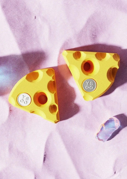 Cheese Cool Polygon Earrings B3145