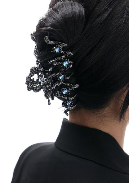 Graph Metal Big Love Hair Clip B2057