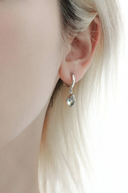 Little Cat Hoop Earrings B3200