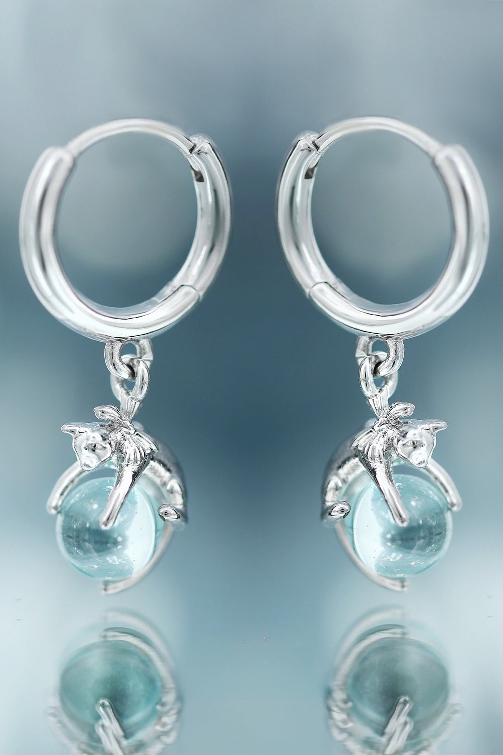 Little Cat Hoop Earrings B3200