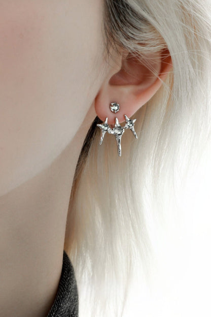 Four Point Star Detachable Earrings B3210